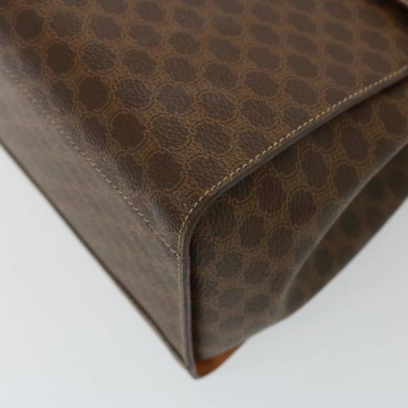 CELINE Macadam Canvas Hand Bag PVC Brown Auth 79102 - Picture 14 of 16